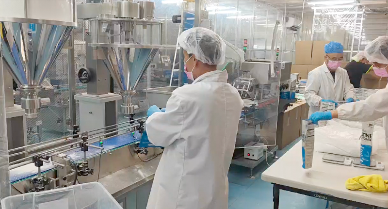 Powder filling machine bagging